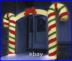 84 LED Lighted Candy Cane Archway Sculpture Display Outdoor Christmas Yard