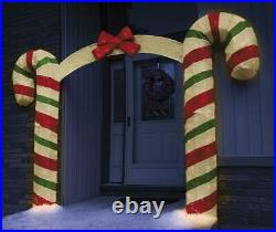 84 LED Lighted Candy Cane Archway Sculpture Display Outdoor Christmas Yard