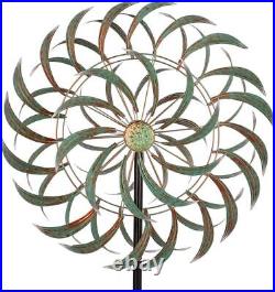 85 Large Metal Wind Spinners Outdoor Yard Sculpture Art Kinetic Wind Spinners