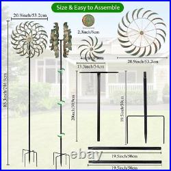 85 Large Metal Wind Spinners Outdoor Yard Sculpture Art Kinetic Wind Spinners