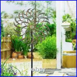 85 Large Metal Wind Spinners Outdoor Yard Sculpture Art Kinetic Wind Spinners