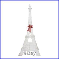 86 in. LED Lighted Twinkling PVC Eiffel Tower I Christmas outdoor yard decor