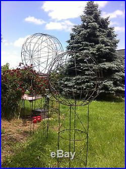 89 tall Garden Metal Art Ball Tower Yard Sculpture Medium Art Work of 3 Sizes