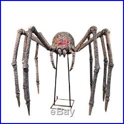 9 ft Gargantuan Giant Spider LED Eyes Hissing Sound Halloween Yard Outdoor Decor