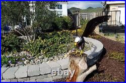 America Eagle Statue Sculpture Garden Bird Yard Decor Lawn Porch Outdoor Patio