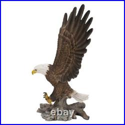 America Eagle Statue Sculpture Metal Bald Eagle Garden Statue Bird Yard Decor