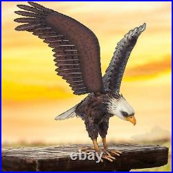 American Bald Eagle Large Outdoor Metal Statue Lawn Sculpture Garden Yard Art