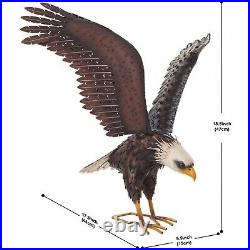 American Bald Eagle Large Outdoor Metal Statue Lawn Sculpture Garden Yard Art