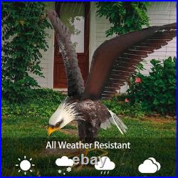 American Bald Eagle Large Outdoor Metal Statue Lawn Sculpture Garden Yard Art