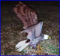 American Bald Eagle Large Outdoor Metal Statue Lawn Sculpture Garden Yard Art