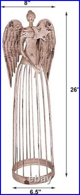 Angel Garden Statue Metal Yard Art Decor