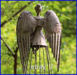 Angel Garden Statue Metal Yard Art Decor