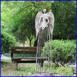 Angel Garden Statue Metal Yard Art Decor