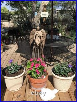 Angel Garden Statue Metal Yard Art Decor