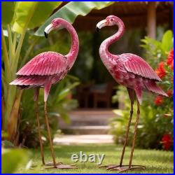 Art Deco Flamingo Garden Statues Enchanting Pink Yard Art for Every Occasion