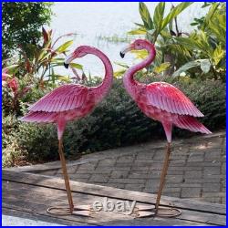 Art Deco Flamingo Garden Statues Enchanting Pink Yard Art for Every Occasion