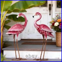 Art Deco Flamingo Garden Statues Enchanting Pink Yard Art for Every Occasion