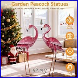 Art Deco Flamingo Garden Statues Enchanting Pink Yard Art for Every Occasion