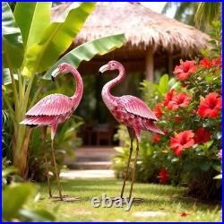Art Deco Flamingo Garden Statues Enchanting Pink Yard Art for Every Occasion