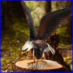 Bald Eagle Metal Garden Statue 40.6 Outdoor Yard Art Decor
