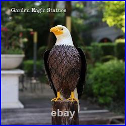 Bald Eagle Outdoor Metal Yard Art Statue & Sculpture for Garden Lawn Patio Decor