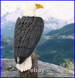 Bald Eagle Outdoor Metal Yard Art Statue & Sculpture for Garden Lawn Patio Decor