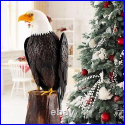 Bald Eagle Outdoor Metal Yard Art Statue & Sculpture for Garden Lawn Patio Decor