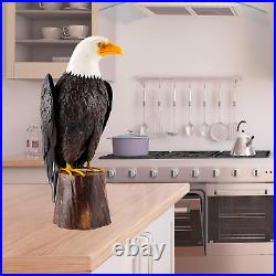 Bald Eagle Outdoor Metal Yard Art Statue and Sculpture for Garden Lawn Patio