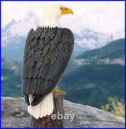 Bald Eagle Outdoor Metal Yard Art Statue and Sculpture for Garden Lawn Patio