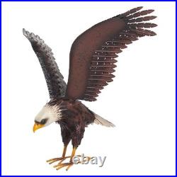 Bald Eagle Statue Outdoor Garden Sculpture Metal Yard Art Lawn Decorations, La