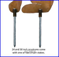 Bear Metal Yard Art, Rust Finish, Bear Statue, Handmade in the USA