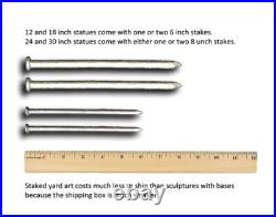 Bear Metal Yard Art, Rust Finish, Bear Statue, Handmade in the USA