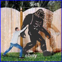 Bigfoot Outdoor Garden Decor, 6.6ft Bigfoot Outdoor Statues Metal Yard Art, B