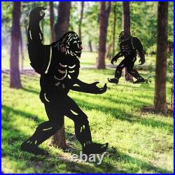 Bigfoot Outdoor Garden Decor, 6.6ft Bigfoot Outdoor Statues Metal Yard Art, B