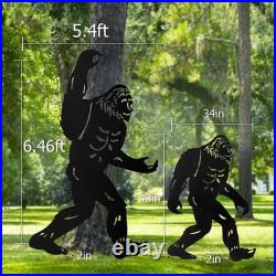 Bigfoot Outdoor Garden Decor, 6.6ft Bigfoot Outdoor Statues Metal Yard Art, B