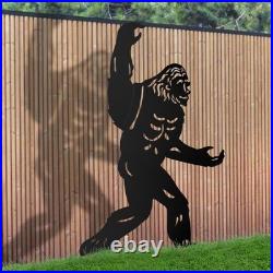 Bigfoot Outdoor Garden Decor, 6.6ft Bigfoot Outdoor Statues Metal Yard Art, B