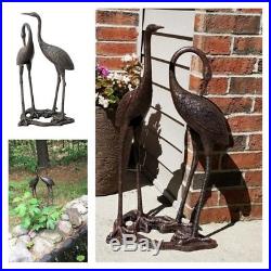 Bird Statues Outdoor Garden Decor Art Sculpture Yard Metal Lawn Patio Decoration