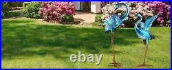 Blue Heron Crane Statue Sculpture Bird Art Decor Home Modern Yard Patio Lawn NEW