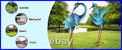 Blue Heron Crane Statue Sculpture Bird Art Decor Home Modern Yard Patio Lawn NEW