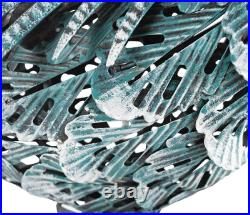 Blue Heron Garden Statues Set of 2 Metal Yard Crane Art Outdoor Decor 30in Tall