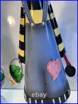 Bobbing Garden Rabbits Large Tall Metal hand painted Yard decor Farm house