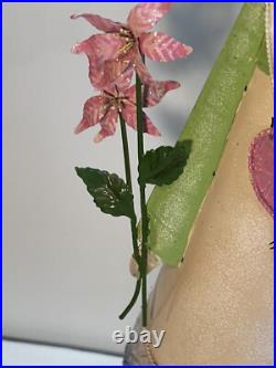 Bobbing Garden Rabbits Large Tall Metal hand painted Yard decor Farm house