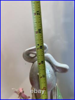 Bobbing Garden Rabbits Large Tall Metal hand painted Yard decor Farm house