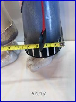 Bobbing Garden Rabbits Large Tall Metal hand painted Yard decor Farm house