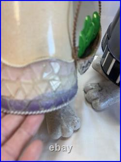 Bobbing Garden Rabbits Large Tall Metal hand painted Yard decor Farm house