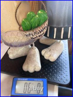 Bobbing Garden Rabbits Large Tall Metal hand painted Yard decor Farm house