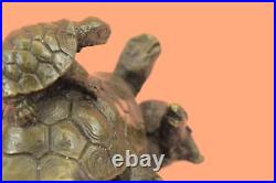 Bronze Sculpture Statue SALE Box Turtle Reptile Garden Yard Art Decorative