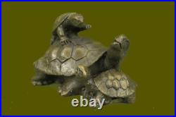 Bronze Sculpture Statue Turtle Reptile Garden Yard Art Hot Cast Home Decor Art