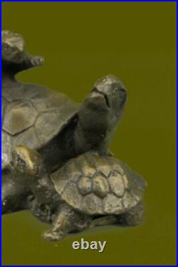 Bronze Sculpture Statue Turtle Reptile Garden Yard Art Hot Cast Home Decor Art