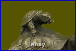 Bronze Sculpture Statue Turtle Reptile Garden Yard Art Hot Cast Home Decor Art